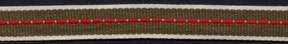 <font color="red">IN STOCK</font><br>1/2" Poly Interstate Stripe-Ivory/Olive/Red