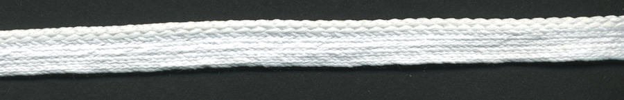 <font color="red">IN STOCK<br>MADE IN USA</font><br>3/8" Poly Diamond Weave Cordedge-White