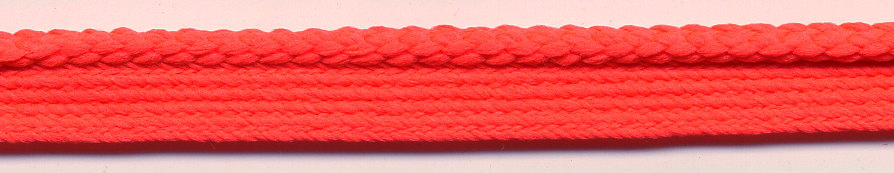 <font color="red">IN STOCK<br>MADE IN USA</font><br>3/8" Poly Diamond Weave Safety Cordedge-Fluor Coral