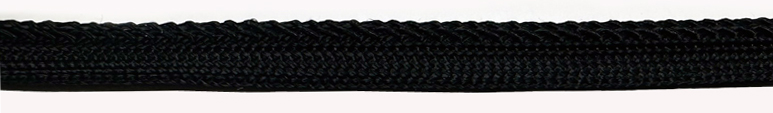 <font color="red">IN STOCK</font><br>1/4" Poly File Braid-Black