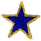 <font color="red">IN STOCK</font><br>1+1/8" Metallic Fancy Star-Royal/Gold<br>(Heat Seal)