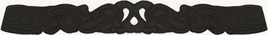 23" Satin Cut-Out Collar-Black