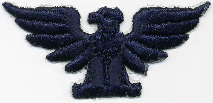 <font color="red">IN STOCK</font><br>1+1/2" Eagle Applique-Navy<br>(Heat Seal)