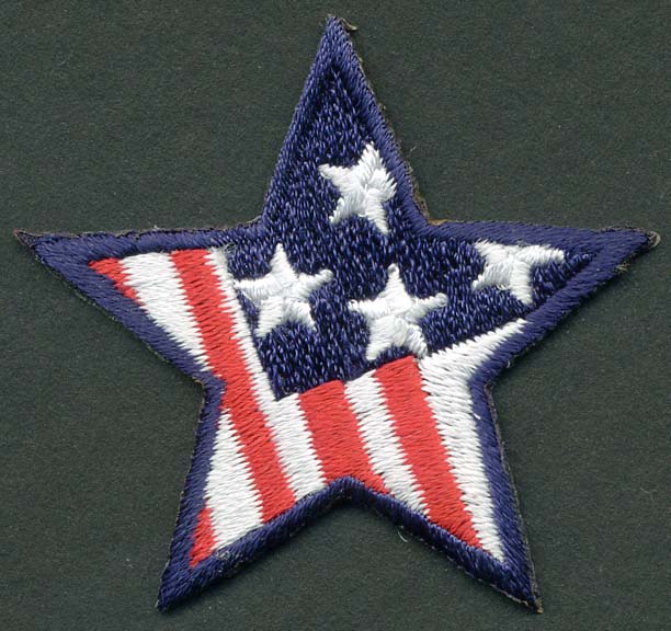 <font color="red">IN STOCK</font><br>2" x 2" USA Star Applique-Red/White/Blue<br>(Sew on)