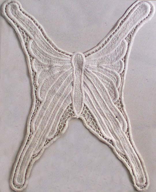 Venise Lace Butterfly Applique-Natural