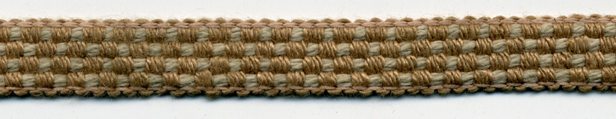 <font color="red">IN STOCK<br>MADE IN USA</font><br>3/8" Poly Braided Linen Trim-Earth Tones