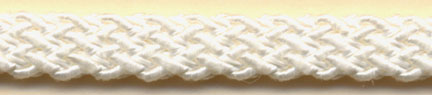 <font color="red">IN STOCK<br>MADE IN USA</font><br>1/4" Rayon Fancy Braided Sleeving-White