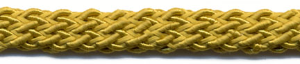 <font color="red">IN STOCK<br>MADE IN USA</font><br>1/4" Rayon Fancy Braided Sleeving-Old Gold