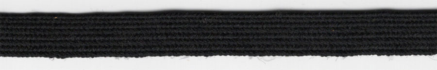 <font color="red">IN STOCK<br>MADE IN USA</font><br>3/8" Genuine Military Uniform Mohair Braid-Black