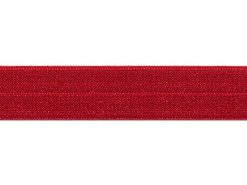 <font color="red">IN STOCK</font><br>5/8" Nylon Foldover Elastic-Red