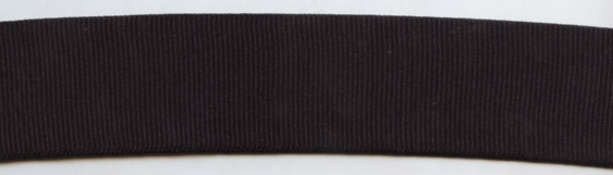 <font color="red">IN STOCK</font><br>1+1/4" Poly Stretch Grosgrain-Black