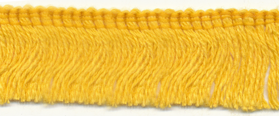 <font color="red">IN STOCK</font><br>1+1/4" Cotton Fringe-Goldenrod