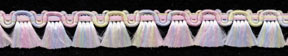 <font color="red">IN STOCK</font><br>1/2" Poly Multi Fringe-Pastel