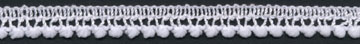 <font color="red">IN STOCK</font><br>3/8" Poly Mini Ball Fringe-White