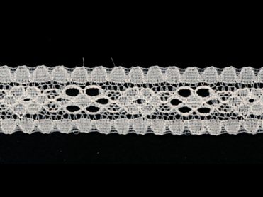 <font color="red">IN STOCK</font><br>3/4" Poly Flat Lace Beading-Ivory