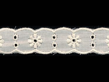 <font color="red">IN STOCK</font><br>3/4" Cotton Eyelet Galloon-Ivory