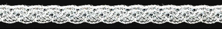 1/4" Angel Raschel Lace-White