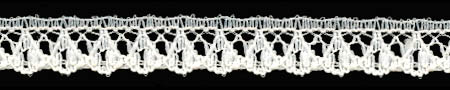 7/16" Poly Raschel Lace-Ivory