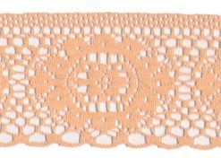 <font color="red">IN STOCK</font><br>2" Poly Flat Raschel Lace-Peach