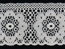 <font color="red">IN STOCK</font><br>2" Poly Flat Raschel Lace-Ivory