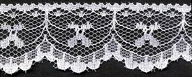 1.25" Poly Flat Raschel Lace-Ivory