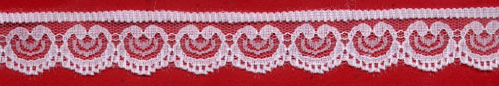 3/4" Nylon Edge Lace-White