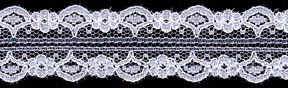 1+3/16" Poly Ciardi Galloon Lace-White