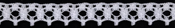 5/8" Poly Edge Lace-White