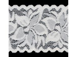 <font color="red">IN STOCK</font><br>2+1/2" Nylon Stretch Lace-Antique White