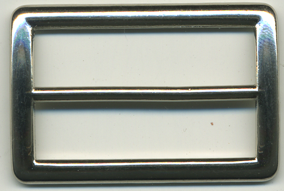 <font color="red">IN STOCK</font><br>1+3/16" Tall Frame Slider with 1+1/2" Belt Slot-Nickel