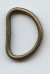 <font color="red">IN STOCK</font><br>7/8" Metal D Ring-Antique Brass