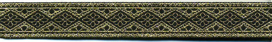 <font color="red">IN STOCK</font><br>13/16" Dominica Pattern-Black Gold