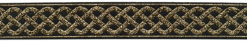 <font color="red">IN STOCK</font><br>7/8" Celtic Knot-Black Gold