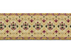 <font color="red">IN STOCK</font><br>1+1/8" Paderu Pattern-Gold Ivory Multi