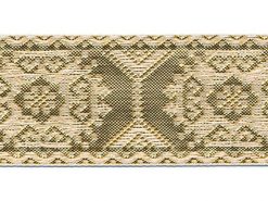 <font color="red">IN STOCK</font><br>1+1/2" Metallic Sultan Needlepoint-Gold White