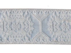 <font color="red">IN STOCK</font><br>1+1/2" Metallic Sultan Needlepoint-Silver White