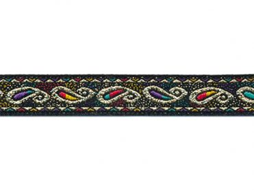 <font color="red">IN STOCK</font><br>7/16" Metallic Floating Stitch-Black Gold Purple Aqua Red Yel