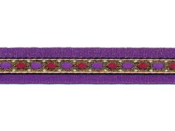 <font color="red">IN STOCK</font><br>5/8" Metallic Jewel Pattern-Purple Gold Red White Peach