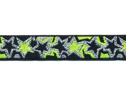 <font color="red">IN STOCK</font><br>5/8" Poly Metallic Stars-Black Lime Silver