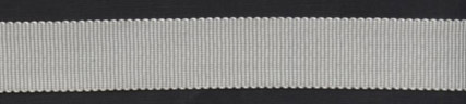 <font color="red">IN STOCK</font><br>5/8" Acetate Woven Edge Grosgrain Ribbon-Silver Grey