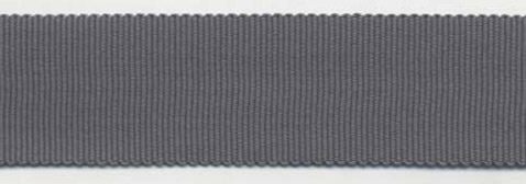 <font color="red">IN STOCK</font><br>7/8" Acetate Woven Edge Grosgrain Ribbon-Charcoal Grey