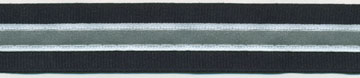 <font color="red">IN STOCK</font><br>7/8" Safety Grosgrain Reflector Tape-Navy/Grey