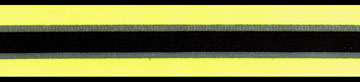 <font color="red">IN STOCK</font><br>7/8" Safety Grosgrain Reflector Tape-Yellow/Black