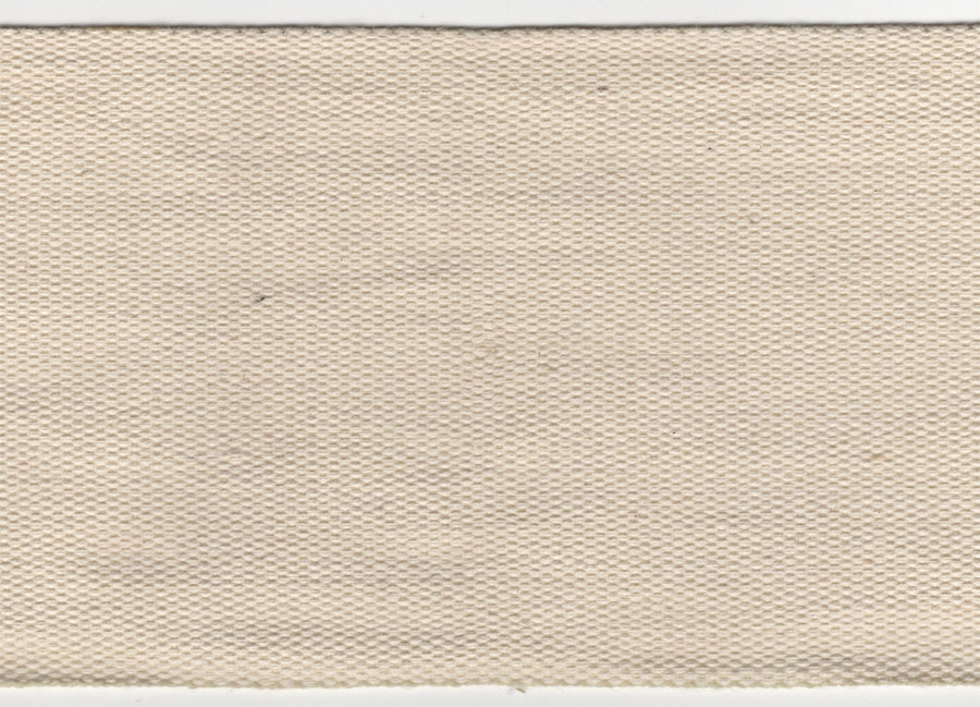 <font color="red">IN STOCK<br>MADE IN USA</font><br>4" Cotton Canvas Twill Tape-Natural