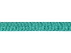 <font color="red">IN STOCK</font><br>3/8" Poly Twill Tape-Aqua