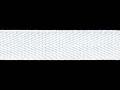 <font color="red">IN STOCK</font><br>3/4" Poly Twill Tape-White