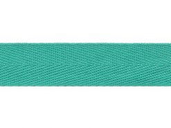 <font color="red">IN STOCK</font><br>3/4" Poly Twill Tape-Aqua