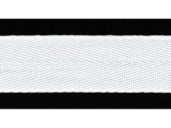 <font color="red">IN STOCK</font><br>1" Poly Twill Tape-White