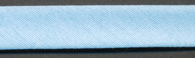 <font color="red">IN STOCK</font><br>1/2" Doublefold Bias Tape (50% Poly/50% Cotton)-Light Blue<br>(Industry Standard)