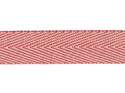 <font color="red">IN STOCK</font><br>13/16" Poly Twill Tape-Red/Light Pink